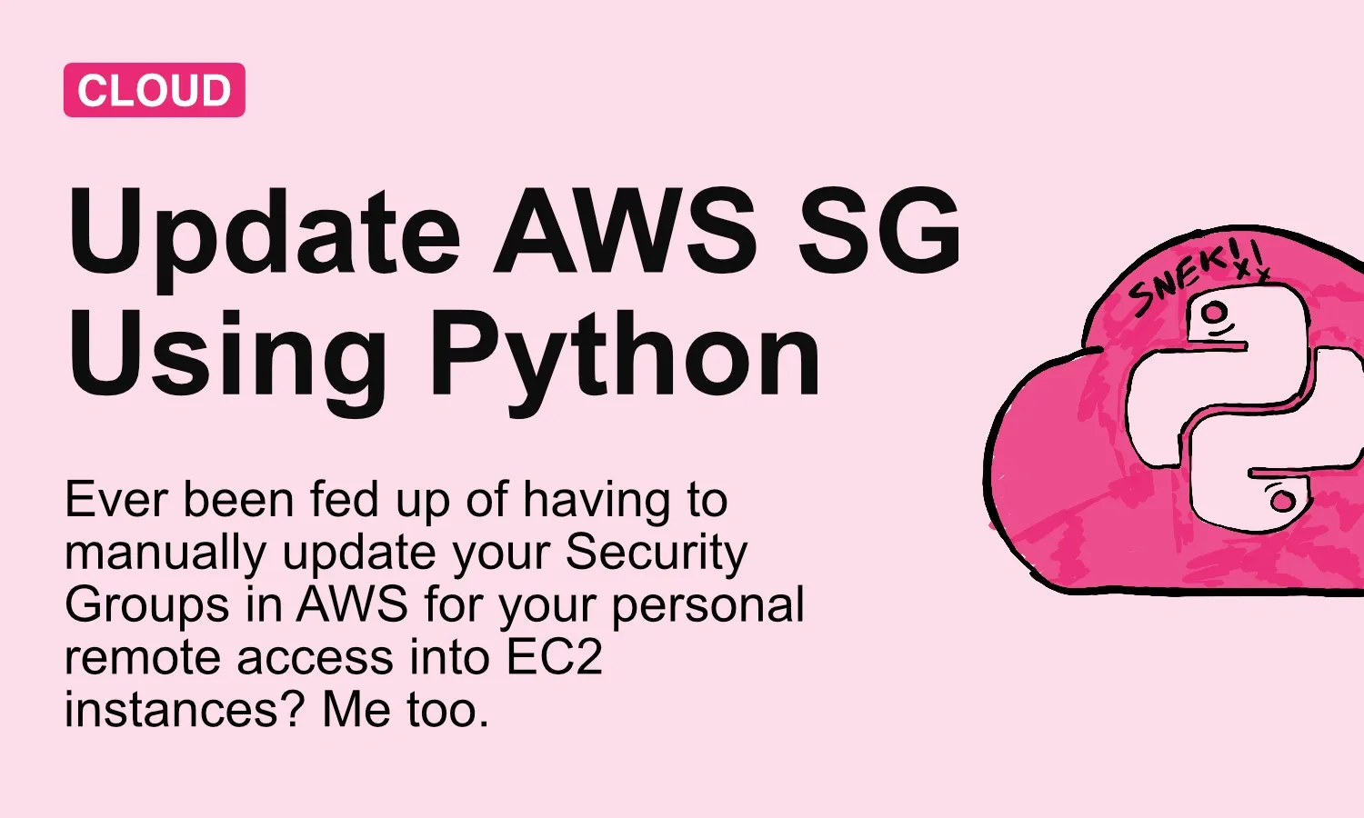 Update Your AWS Security Group Using Python & boto3