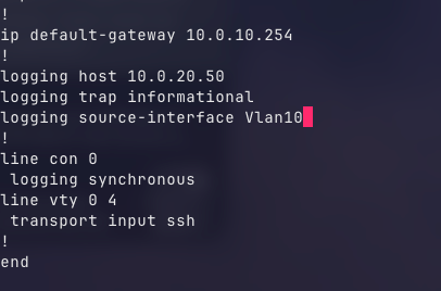Image showing some network config changes ready for git rebase.